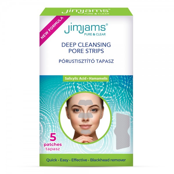 JimJams Pure & Clear Deep Cleansing Pore nose strips 5pcs ΠΡΟΣΩΠΟ JimJams Pure & Clear Deep Cleansing Pore nose strips 5pcs ΠΡΟΣΩΠΟ