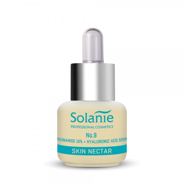 Solanie Skin Nectar No.9 Niacinamide 10% + Hyaluronic acid Serum 15ml ΑΝΤΙΓΗΡΑΝΣΗ Solanie Skin Nectar No.9 Niacinamide 10% + Hyaluronic acid Serum 15ml ΑΝΤΙΓΗΡΑΝΣΗ